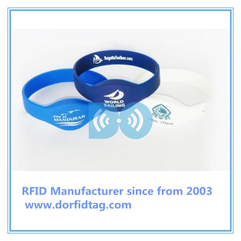 Wristband tickets  hf rfid tags  rfid tag types Chinese RFID silicone wristband manufacturer 